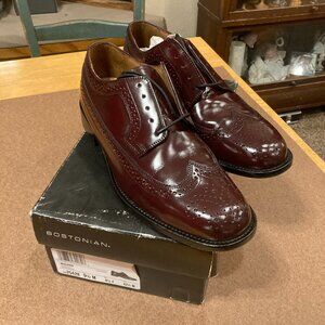 Clarks Men's Malden Cap Toe Oxford - Burgundy Leather - Size 9.5M